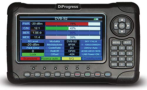 Diprogress DiProgress MAX 2, Misuratore Combo Tv Sat Fibra, 22 x 27 x 7 cm, 1, Nero