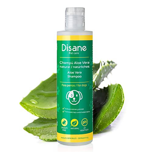 DISANE Shampoo per Cani Naturale con Aloe Vera | 250ml | Pelle sens...