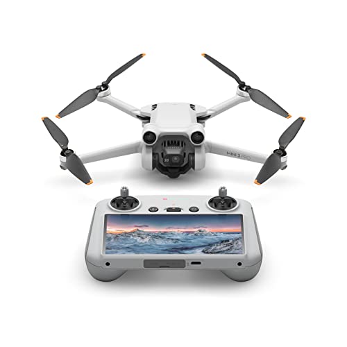 DJI Mini 3 Pro RC, drone con fotocamera leggero e pieghevole con video 4K 60fps, foto da 48 MP, autonomia di 34 minuti, rilevamento ostacoli tridirezionale, adatti per fotografia aerea e social media
