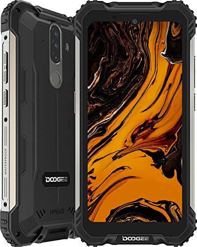 DOOGEE S58 Pro Rugged Smartphone Super Protetto, 6 GB + 64 GB, 5,71 Pollici HD+, 16 MP + 16 MP Tripla Fotocamera, 5180 mAh Big Batteria, 4G Dual SIM Telofono Cellulare, NFC, GPS, Android 10