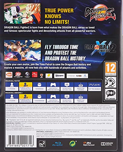 Dragon Ball Fighterz + Dragon Ball Xenoverse 2 - PlayStation 4...