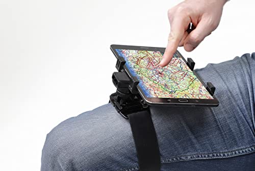DreamPilot - Supporto per ginocchiere per cellulare, compatibile con tutti gli smartphone, mini tablet e iPad Mini per piloti e camion
