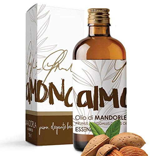 ESSENZE Olio Di Mandorle Dolci 100ml Puro al 100% Naturale Almond O...