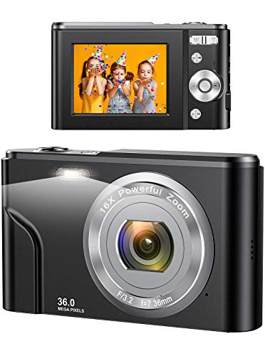 Fotocamere Digitali Compatte 1080P HD Macchina Fotografica 36 Mega ...