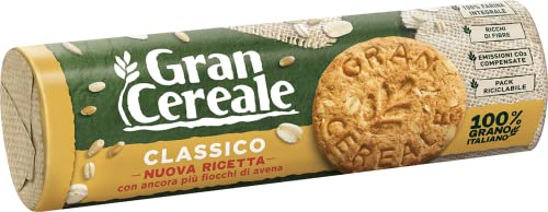 Gran Cereale Biscotti Gran Cereale Classico, Ricchi di Fibra e Fosforo - 250 gr