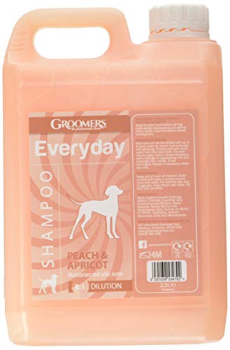 Groomers - Shampoo Professionale per Cani alla Pesca e Albicocca, 2,5 l