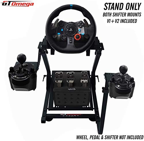 GT Omega Supporto per volante per Logitech G923 G29 G920 con supporti per cambio V1 e V2, Thrustmaster T500 T300 TX TH8A - Fanatec Clubsport Xbox
