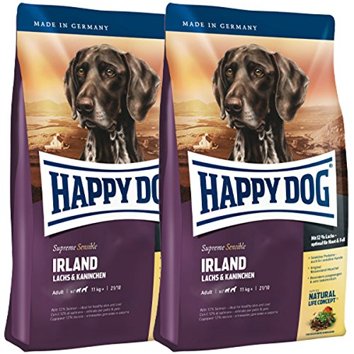 Happy Dog, 2 sacchi di crocchette per cani, Supreme Sensible Irlan...