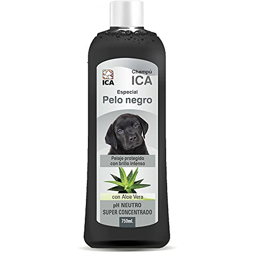 ICA chpm31 Shampoo per Cani, Speciale per Pelo Nero, con Aloe Vera