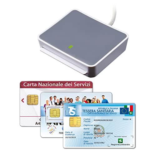 Internavigare uTrust 2700R - Lettore USB Carta Nazionale e Regionale dei Servizi (CNS, CRS), Tessera Sanitaria (TSN), attivazione SPID e Firma Digitale