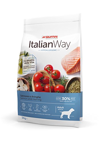 Italian Way Cibo per Cani Ipoallergenico Salmone e Aringhe - Adult ...
