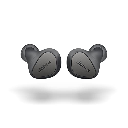 Jabra Elite 3 Auricolari Bluetooth In-Ear - Auricolari Wireless con design che isola dal rumore, 4 microfoni per chiamate chiare, bassi ricchi, audio personalizzabile e modalità Mono - Grigio scuro