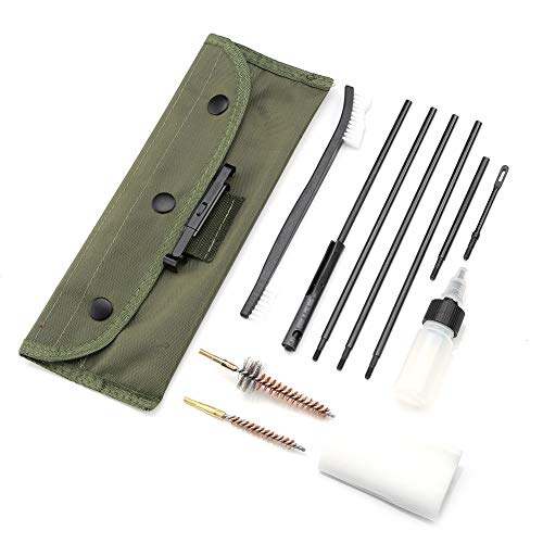 Jadeshay Kit per la Pulizia delle Pistole - Kit di Pulizia per Fucili Multifunzione Set Set di Attrezzi per la Pulizia delle spazzole, 12 Pezzi Set