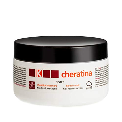 K-Cheratina - Maschera Ricostruzione - Trattamento Professionale con Cheratina per Ristrutturazione Capelli Danneggiati - Favorisce la Rigenerazione - 250 ml