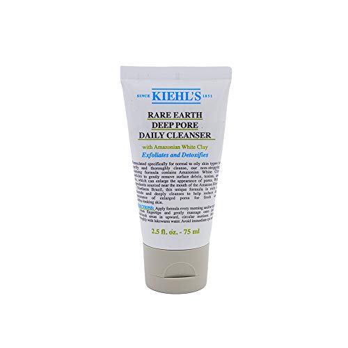 Kiehl s, Detergente per pori dilatati Rare Earth Deep Pore Cleanser, con argilla bianca dell Amazzonia, 75 ml