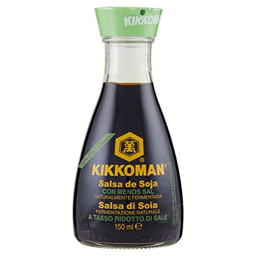 Kikkoman Salsa di Soia a Basso Contenuto di Sale, 150ml...