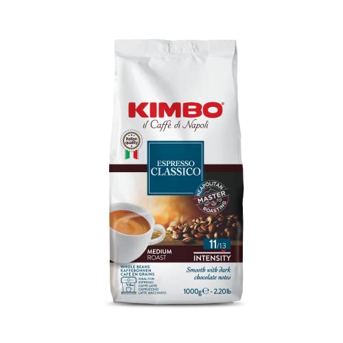 Kimbo Chicchi di Caffè Interi Espresso Classico, Tostatura Media, ...