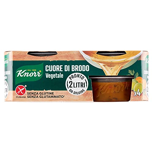 Knorr Cuore di Brodo Vegetale, 4 x 28g...