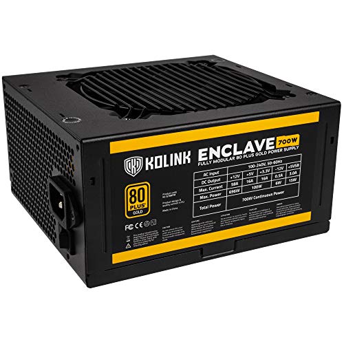 Kolink Enclave Alimentatore PC - 80 PLUS Gold - Totalmente Modulare...