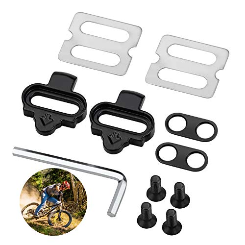 Kupink Set di tacchette per Pedali SPD compatibili con Shimano Mountain Bike Ciclismo e Bici da Spinning
