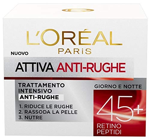 L Oréal Paris Attiva Antirughe 45+ Crema Viso Donna Antirughe Inte...