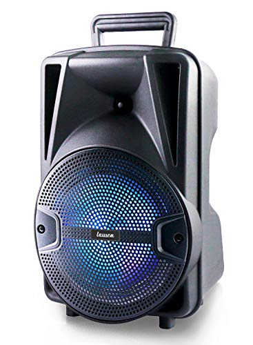 Lauson Altoparlante Portatile Bluetooth con Luci RGB Multicolori Altoparlante con Lettore MP3 USB SD | Altoparlante Bluetooth 28W con Funzione Karaoke | Batteria Ricaricabile 2400mAh | Radio FM