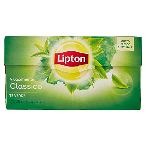 Lipton Tè Verde Classico, Confezione da 25, 32.5g