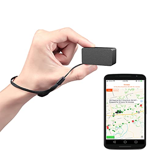 LMHOME - LM008 in tempo reale piccolo dispositivo di localizzazione GPS per auto, localizzatore di servizi GPS per bambini, ragazzi in tempo reale di guida allenatore, GPS e sistema di monit