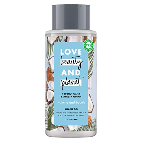 Love Beauty & Planet Shampoo Bio - Coconut Water & Flower Mimose - Volume & Bounty - 400 Ml