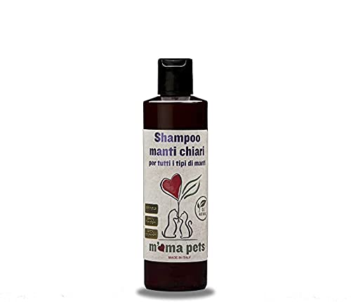 M  MA PETS Shampoo Sbiancante per Cani - Pulisce e Ripristina Il Naturale Colore dei Manti Chiari - 250 Ml