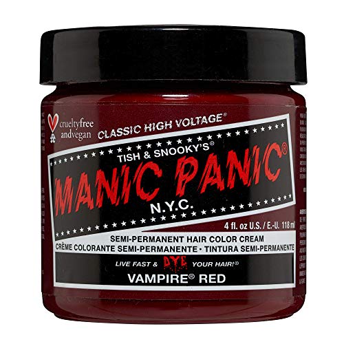 Manic Panic - Vampire Red Classic Creme Vegan Cruelty Free Red Semi Permanent Hair Dye 118ml