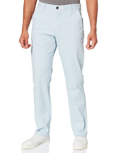 Marchio Amazon - MERAKI Pantaloni Slim Fit in Cotone Uomo, Blu (Cas...