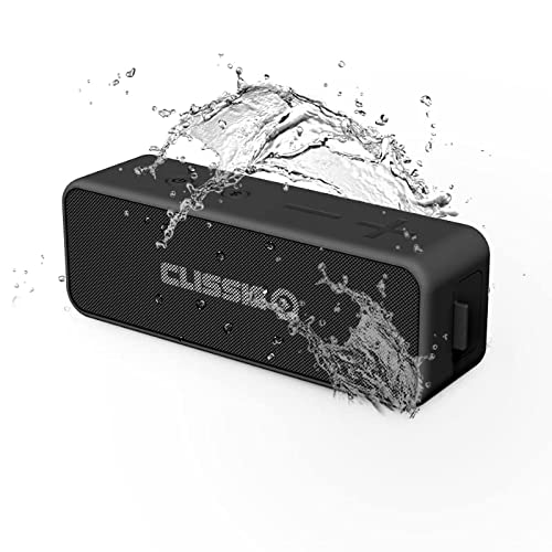 Marchio ITALIANO Clissia - Cassa Bluetooth 5.0 Portatile, Bassi Potenti Speaker 12 Watt, Altoparlante Stereo Wireless, Impermeabile IPX7 Per Casa Esterno Viaggio 12 Ore Durata Batteria Alta Capacità