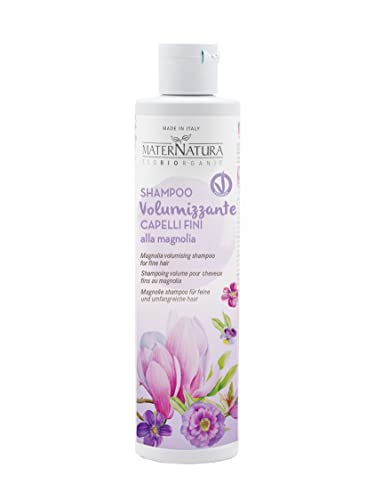 Maternatura Shampoo Volumizzante Capelli Fini alla Magnolia, Certificato Bio, Beauty Routine Volumizzante - Made in Italy - 250 Ml