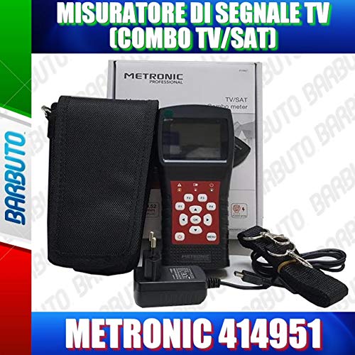 Metronic 414951 Misuratore di Campo, Tv Sat (T2+S2), con Spettro Sc...