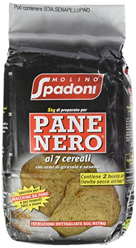 Molino Spadoni Farina, Pane Nero - 5 pezzi da 1 kg [5 kg]