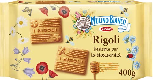 Mulino Bianco Biscotti Frollini Rigoli con Miele, 400g...
