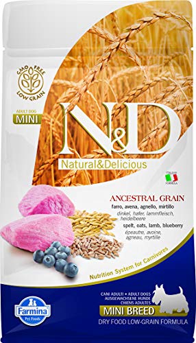 N&d low grain N& d Low Grain Mini con Agnello e Mirtillo Secco Cane gr. 800, Multicolore, Unica