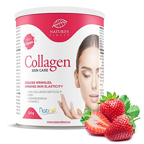 Nature s Finest Collagen SkinCare con Naticol, MSM, Vitamina C e Ashwagandha | Mix di bevande al collagene ad alto assorbimento| Elasticità della Pelle | Profonda Azione Antirughe