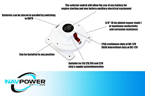 Navpower - Staccabatterie Selettore Deviatore Interuttore di interr...