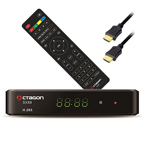 OCTAGON SX 88 H.265 HEVC - Ricevitore universale per HDTV Sat con telecomando