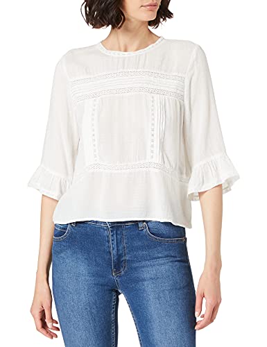Only ONLANEMONE 3 4 Flaired Top Noos Wvn Camicia da Donna, Cloud Dancer, 38