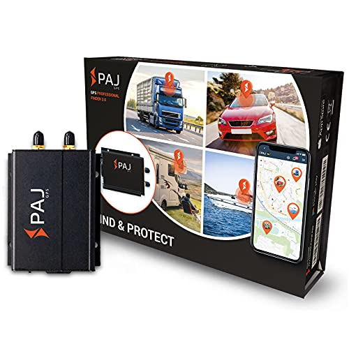 PAJ GPS Professional Finder 3.0 GPS Localizzatore GPS di Sicurezza - Antifurto per Auto, Moto, Camion e Veicoli - Connessione Diretta alla Batteria dell auto - Tracciamento Live - Marchio Tedesco