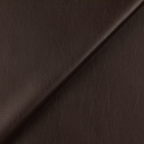 Pannello di Similpelle 50x70cm Colori di Qualità, ideale per Abbigliamento, Fai Da Te, Impermeabile a scelta tra 27 colori (Marrone Scuro)