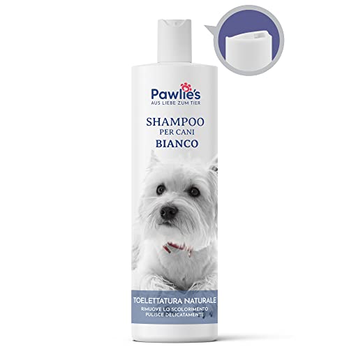 Pawlie s Shampoo per cani bianco – Cura ottimale del pelo per p...