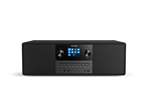 PHILIPS AUDIO M6805 10 Mini Impianto Stereo Hi-Fi Compatto Bluetooth, DAB+, USB, Spotify Connect, CD, CD-MP3, 50 W, Nero
