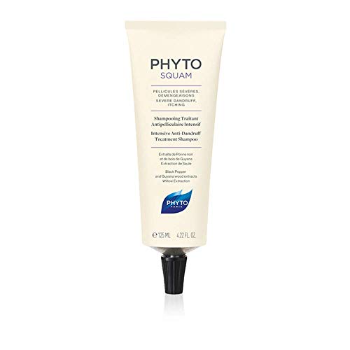 Phyto PhytoSquam Shampoo Trattante Antiforfora Intensivo, Ottimale per Forfora Severa e Prurito, Formato da 125 ml
