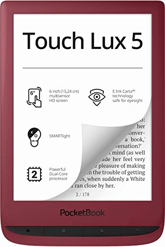 PocketBook - Lettore e-book Touch Lux 5, 8 GB di memoria, 15,24 cm ...