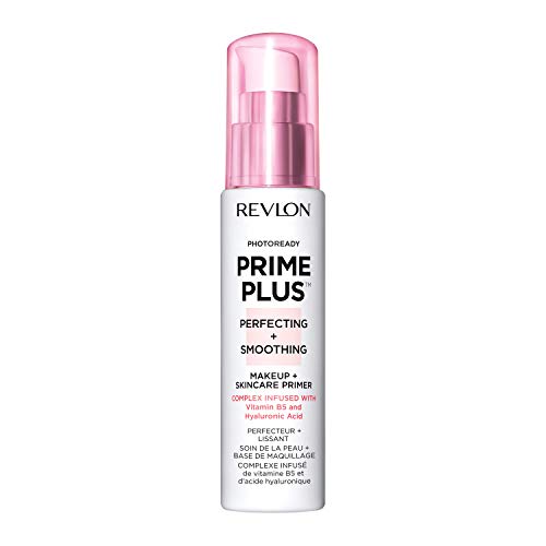 Revlon Prime Plus Makeup & Skincare Primer Viso, Perfecting + Smoothing, Idratante & Levigante, con Vitamina B5 e Acido Ialuronico, EWG Verificato, 30ml