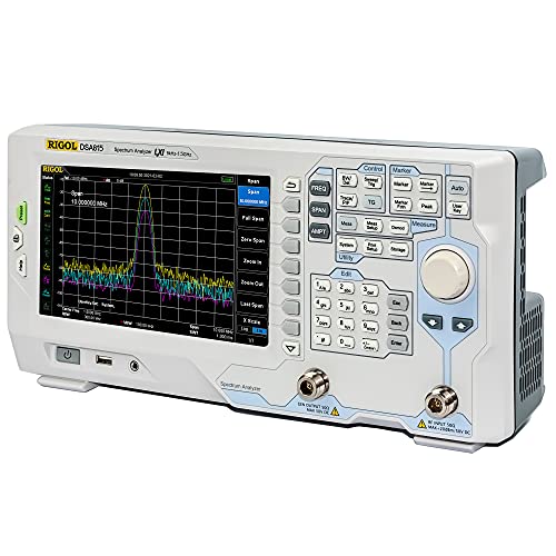 RIGOL DSA815-TG, Analizzatore di spettro, 9kHz-1.5GHz, DANL: -135 dBm, Rumore di fase: -80 dBc Hz@10 kHz offset, RBW 10Hz, Generatore di tracciamento 1.5 GHz, 3 anni di garanzia